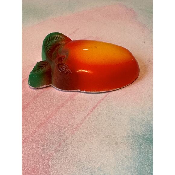 Vintage Chalkware Apple Wall Plaque – Retro Kitchen Fruit Décor, 1950s–1960s - Picture 6 of 9